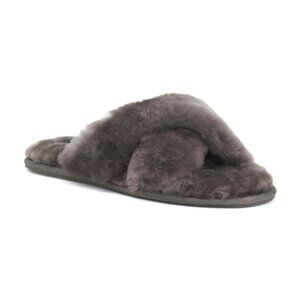 NEW BERNIE MEV Finesse Cozy Slippers gray for women 261tn